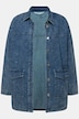 Camisa vaquera, oversize, bolsillos de cartera, cuello camisero, manga larga