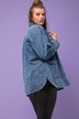 Camisa vaquera, oversize, bolsillos de cartera, cuello camisero, manga larga