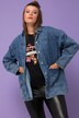Camisa vaquera, oversize, bolsillos de cartera, cuello camisero, manga larga