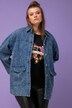 Camisa vaquera, oversize, bolsillos de cartera, cuello camisero, manga larga