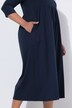 Robe en jersey avec poches, couture empire, décolleté en V et manches 3/4