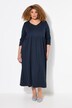 Robe en jersey avec poches, couture empire, décolleté en V et manches 3/4