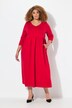 Robe en jersey avec poches, couture empire, décolleté en V et manches 3/4