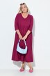 Jersey jurk, empirenaad, V-hals, 3/4-mouwen, zakken