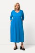 Robe en jersey avec poches, couture empire, décolleté en V et manches 3/4