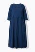 Robe évasée en jersey, encolure carré et manches 3/4