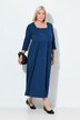 Robe évasée en jersey, encolure carré et manches 3/4