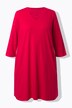Longshirt, sierbanden, A-lijn, V-hals, 3/4-mouwen