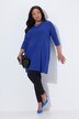 Longshirt, sierbanden, A-lijn, V-hals, 3/4-mouwen