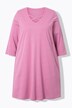 Longshirt, sierbanden, A-lijn, V-hals, 3/4-mouwen
