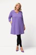 Longshirt, pyntebånd, A-linje, V-udskæring, 3/4-ærmer
