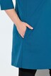 T-shirt long, coupé évasée, décolleté carré et manches 3/4