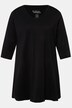 Maglia dal taglio lungo e svasato con scollo a V e maniche a 3/4
