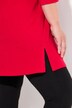 Maglia dal taglio lungo e svasato con scollo a V e maniche a 3/4