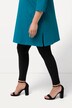 T-shirt long, coupe évasée, décolleté en V et manches 3/4
