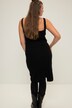 Robe en maille côtelé, bretelles et décolleté en V, coupe Straight Shape