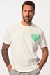T-shirt manches courtes, col rond et imprimé sur la poitrine - jusqu'au 8XL