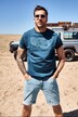 JP1880 T-Shirt, Halbarm, Brust-Print, Rundhals, bis 8 XL