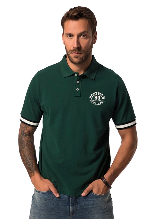 Polokošile, krátké rukávy, piké, žebrované manžety, do 8XL