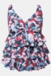Tankini, flæser, softcups, justerbare stropper, genanvendt