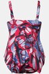 Tankini con farfalle, orlo a punte, coppe morbide e materiale riciclato