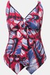 Tankini con farfalle, orlo a punte, coppe morbide e materiale riciclato