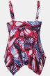 Tankini con farfalle, orlo a punte, coppe morbide e materiale riciclato