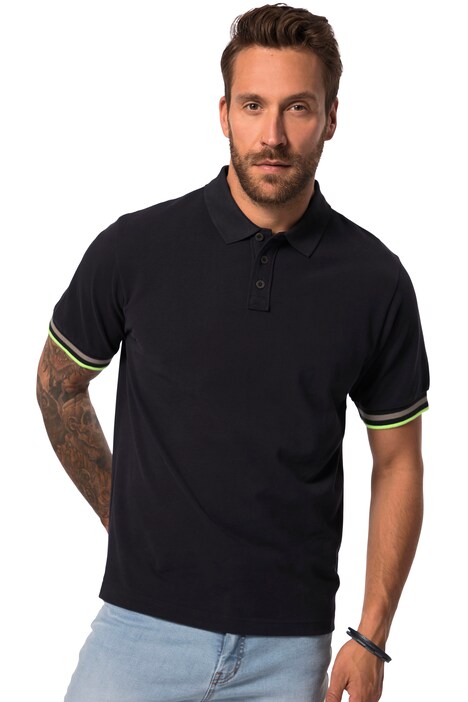 Polokošile, krátké rukávy, piké, žebrované manžety, do 8XL