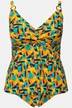 Tankini, abstrakt print, bløde skåle, genbrug