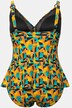 Tankini, abstrakt print, bløde skåle, genbrug