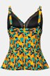 Tankini, abstrakt print, bløde skåle, genbrug