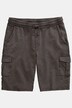 Bermuda en molleton. Délavage vintage, taille élastique et poches cargo - jusqu'au 8XL