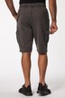 Bermuda en molleton. Délavage vintage, taille élastique et poches cargo - jusqu'au 8XL