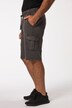 Bermuda en molleton. Délavage vintage, taille élastique et poches cargo - jusqu'au 8XL