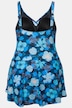 Badjurk, bloemen, zachte cups, wikkellook
