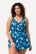 Badjurk, bloemen, zachte cups, wikkellook