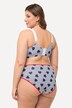 Soutien-gorge de maintien, sans armatures, imprimé cœurs/rayures - bonnet C-D