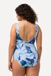 Maillot de bain, fleurs, décolleté rond, sans bonnets souples