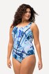 Maillot de bain, fleurs, décolleté rond, sans bonnets souples