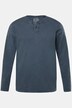 JP1880 langermet henley, rund hals med knepping, opptil 8 XL