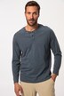 JP1880 langermet henley, rund hals med knepping, opptil 8 XL