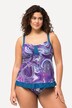 Tankini, marmerpatroon, zachte cups, gerecycled