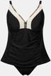 Tankini, rimpeling, sierboord, zachte cups, verstelbare bandjes