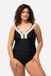 Tankini, rimpeling, sierboord, zachte cups, verstelbare bandjes