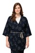 Kimono, výšivka, výstřih do V, 3/4 rukávy, biobavlna