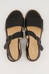 Leren sandalen, gespen, wijdte H