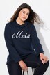 Sudadera, motivo de saludo, cuello alzado, manga larga