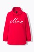 Sweat-shirt col montant et manches longues. Imprimé « salut ».