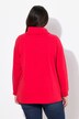 Sweat-shirt col montant et manches longues. Imprimé « salut ».