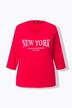 Shirt, naam van een stad, V-hals, 3/4-mouwen
